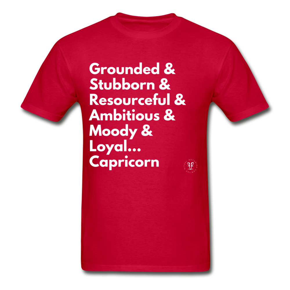 CAPRICORN THINGS TEE (COLORS) - red
