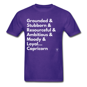 CAPRICORN THINGS TEE (COLORS) - purple